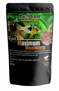 maximum mealworm غذای ماکزیمم میلورم ای شریمپ